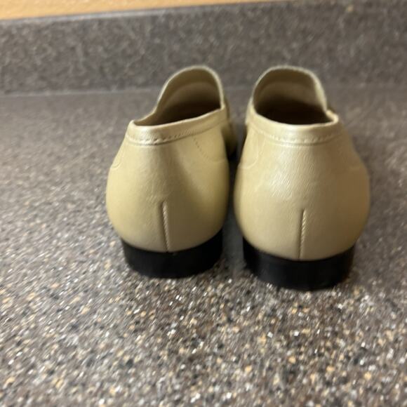 Enzo Angiolini Comfort Flats Womens Sz 7.5M Snake Skin Print Gold Leather Loafer - Picture 7 of 10